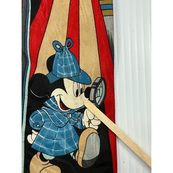 Disney Mickey Mouse Detective Novelty Necktie USA Made Character Tie‎ - Picture 6 of 6